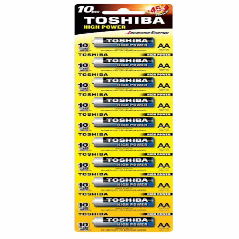 Батарейка Toshiba LR6 (AA) High Power Alkaline 10 шт.
