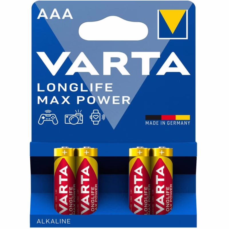 Батарейка Varta MAX POWER LR3/AAA/ ALKALINE 4шт