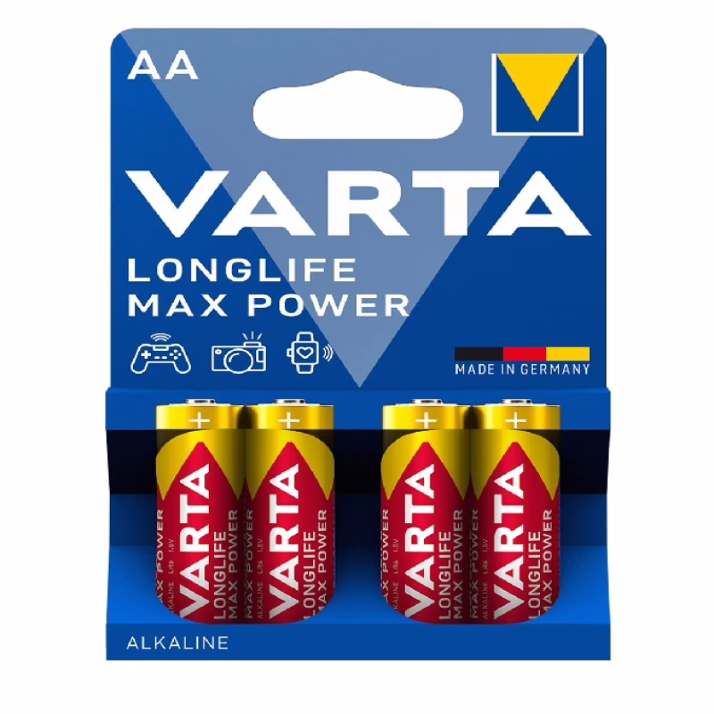 Батарейка Varta Max Power LR6 (AA) Alkaline 4 шт.
