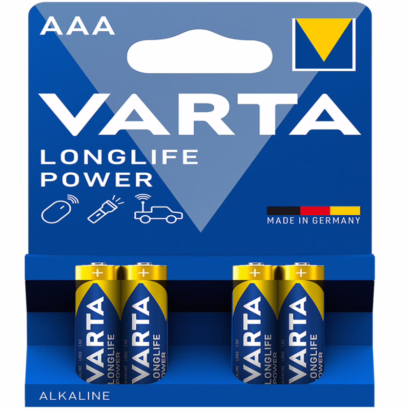 Батарейка Varta LR3 (AAA) Longlife Power Alkaline 4 шт.