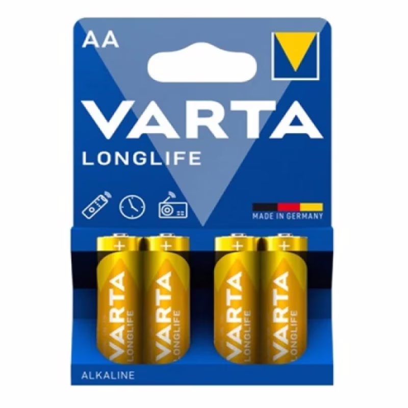 Батарейка Varta LR6 (AA) Longlife Alkaline 4 шт.